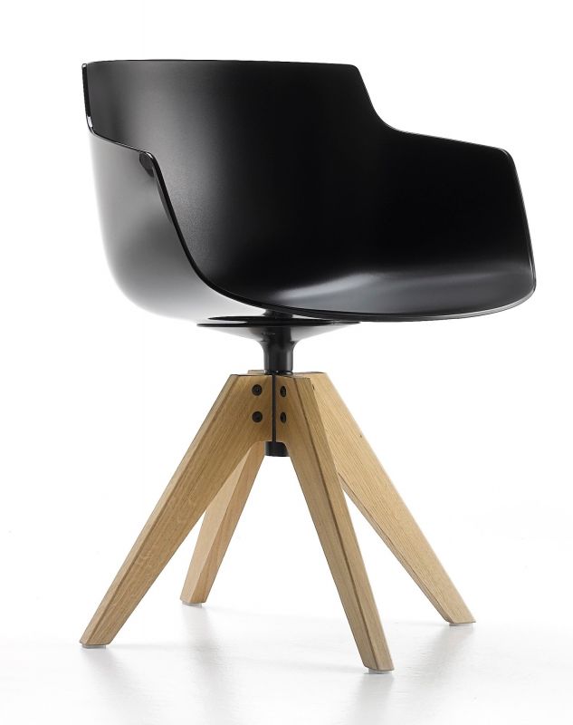 Flow Slim armchair VN oak MDF Italia