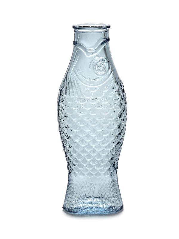 Fles Bottle Fish blue Serax