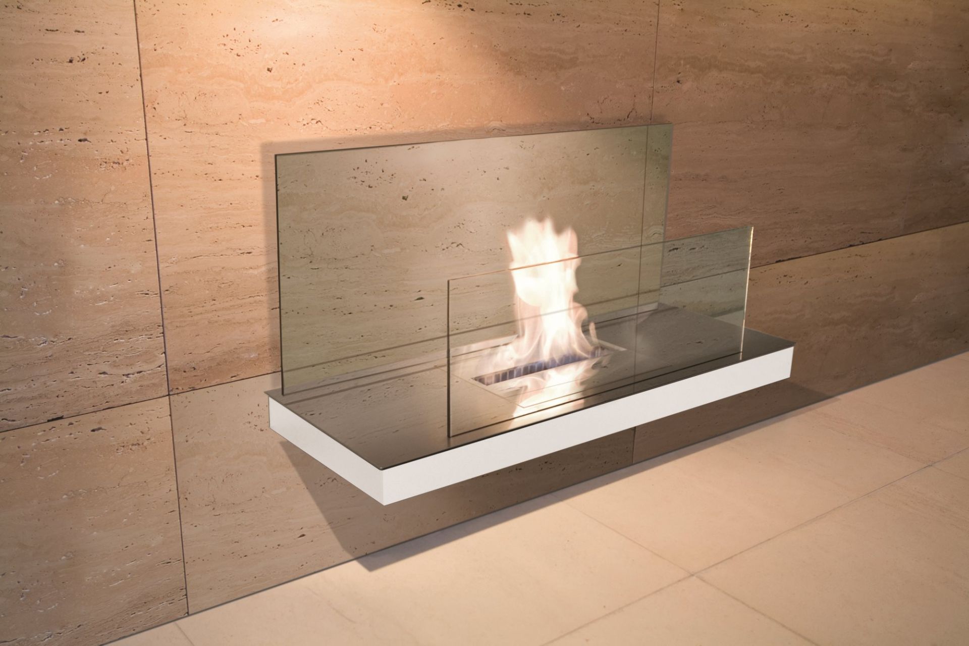Wall Flame 2 Ethanol Fireplace Radius