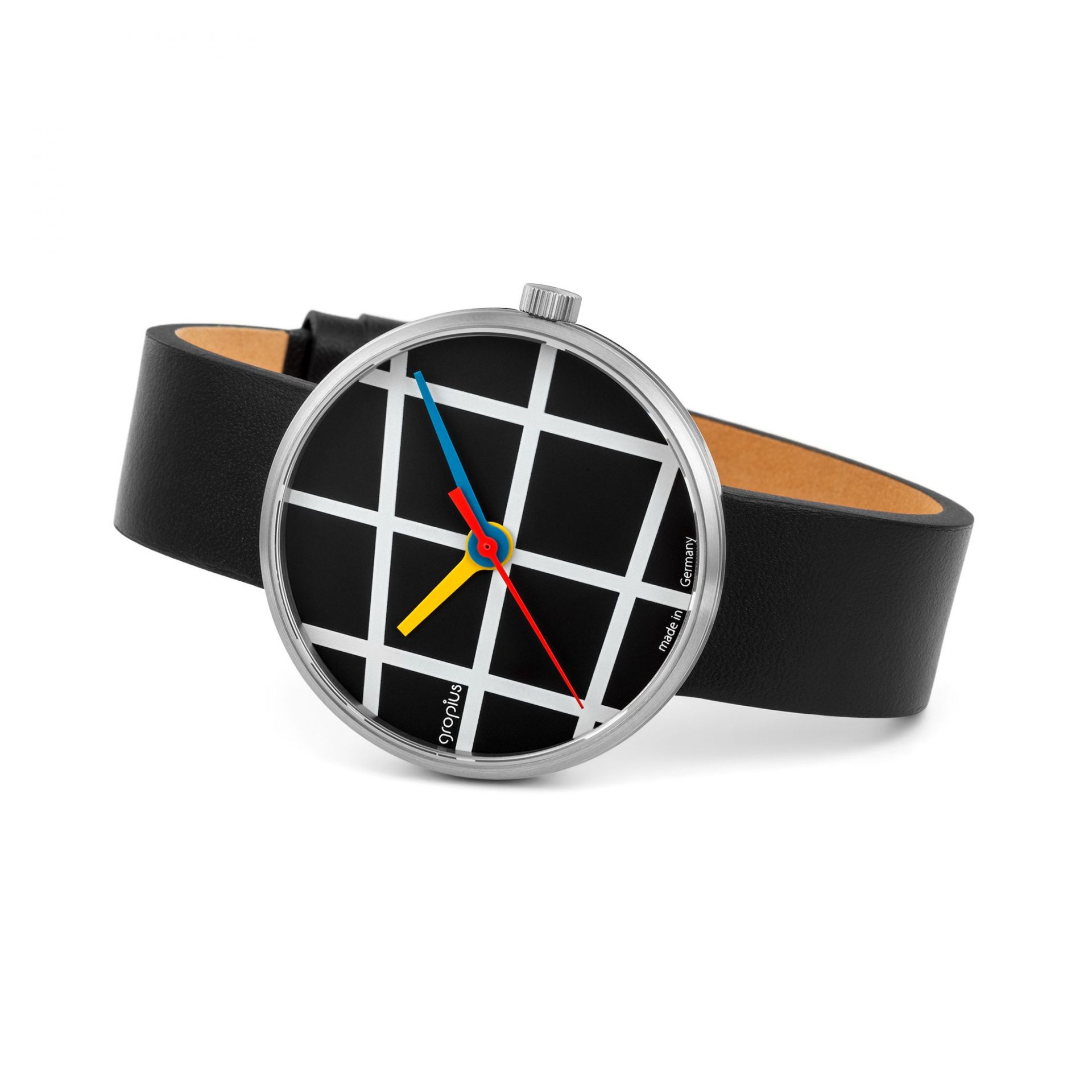Window watch with leather strap Walter Gropius SINGLE PIECES
