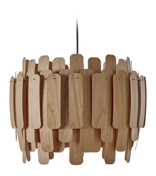 Maruja Pendelleuchte von LZF Lamps: Runde Hängelampe aus Holzfurnier, modernes Design für Wohnräume.
