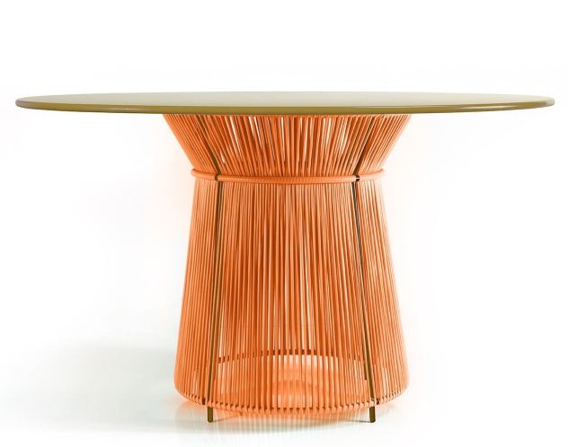 Caribe Dining Table Outdoor ames Orange - Curry yellow