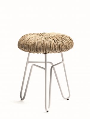 Donut Stool white H45cm Mogg