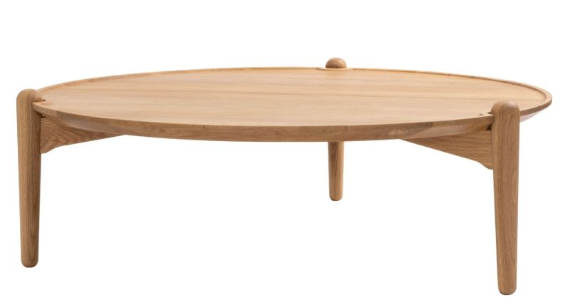 Aria Table Coffee Table OAK NATURAL / LOW Ø 90 x H 30 cm Design House Stockholm SINGLE PIECES