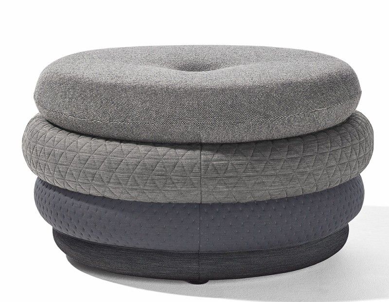 Fat Tom Pouf Lounge - Stool without Legs Richard Lampert Grey