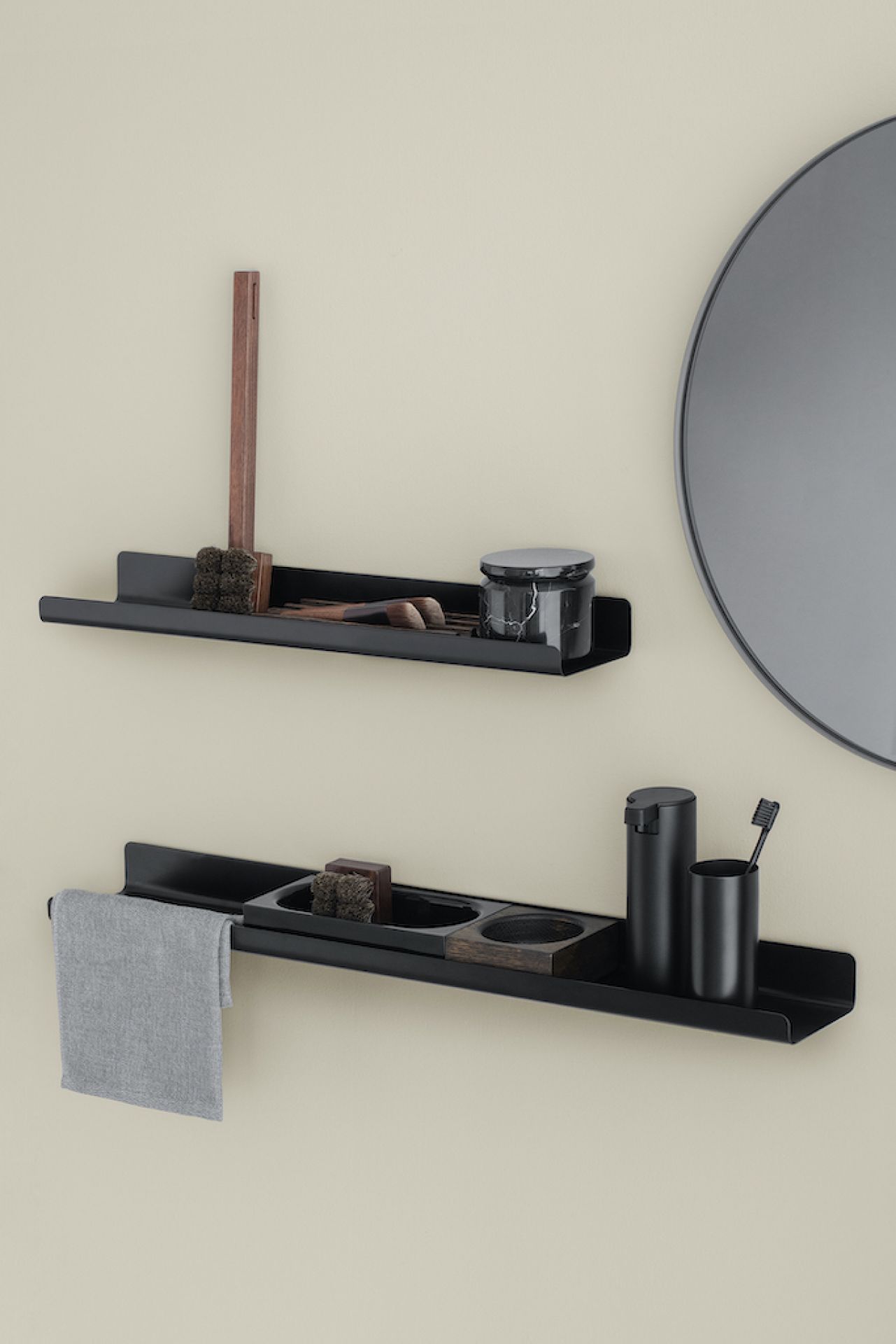MODO Wall Shelf Black 71cm Blomus SINGLE PIECES
