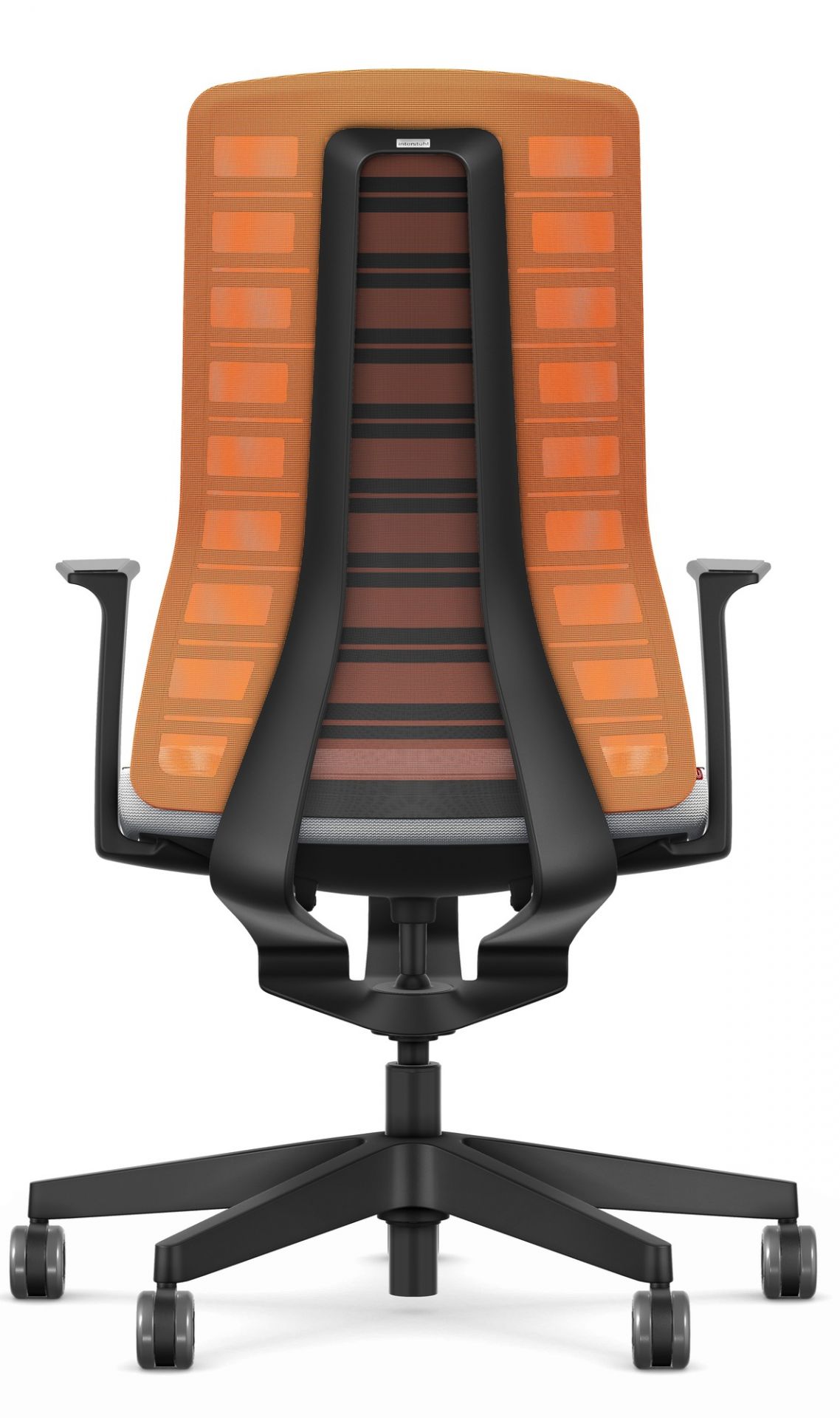Pure Edition Active Office swivel chair Interstuhl Orange - Light grey