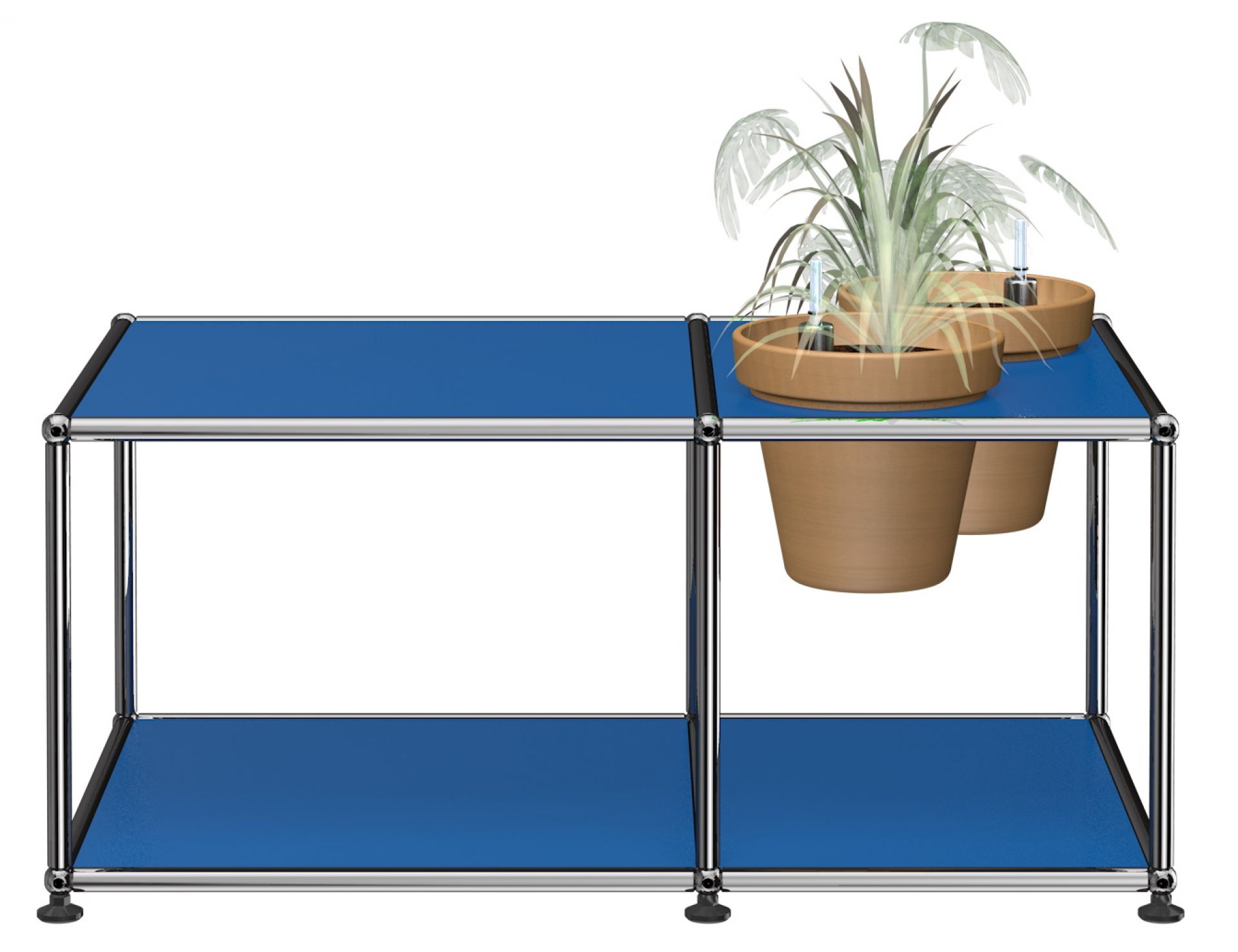 Plant worlds Side table USM Haller Gentian blue