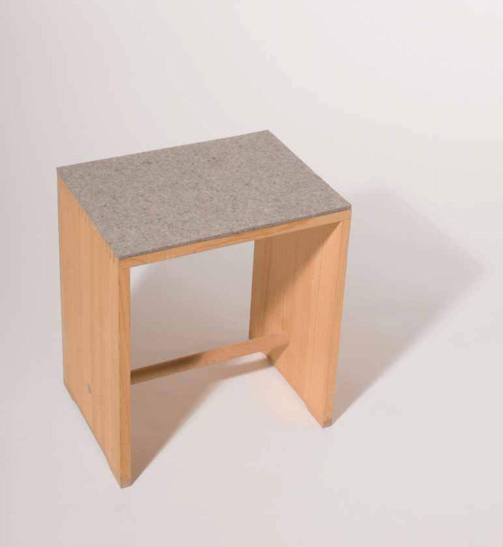 Sitzauflage - Filzauflage für Ulmer 5 mm light grey mottled Hocker SINGLE PIECES