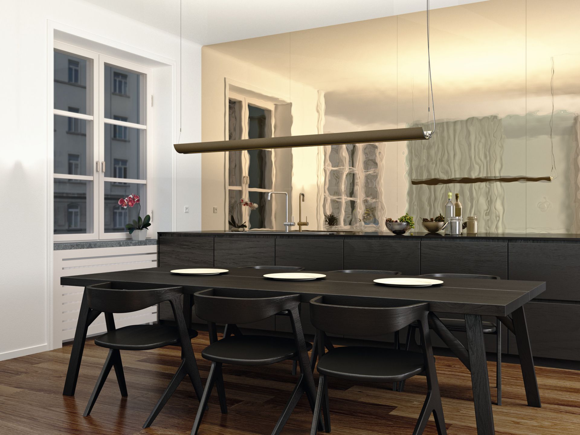 Updown 32 Pendant light Belux Black 2700K Dimmable