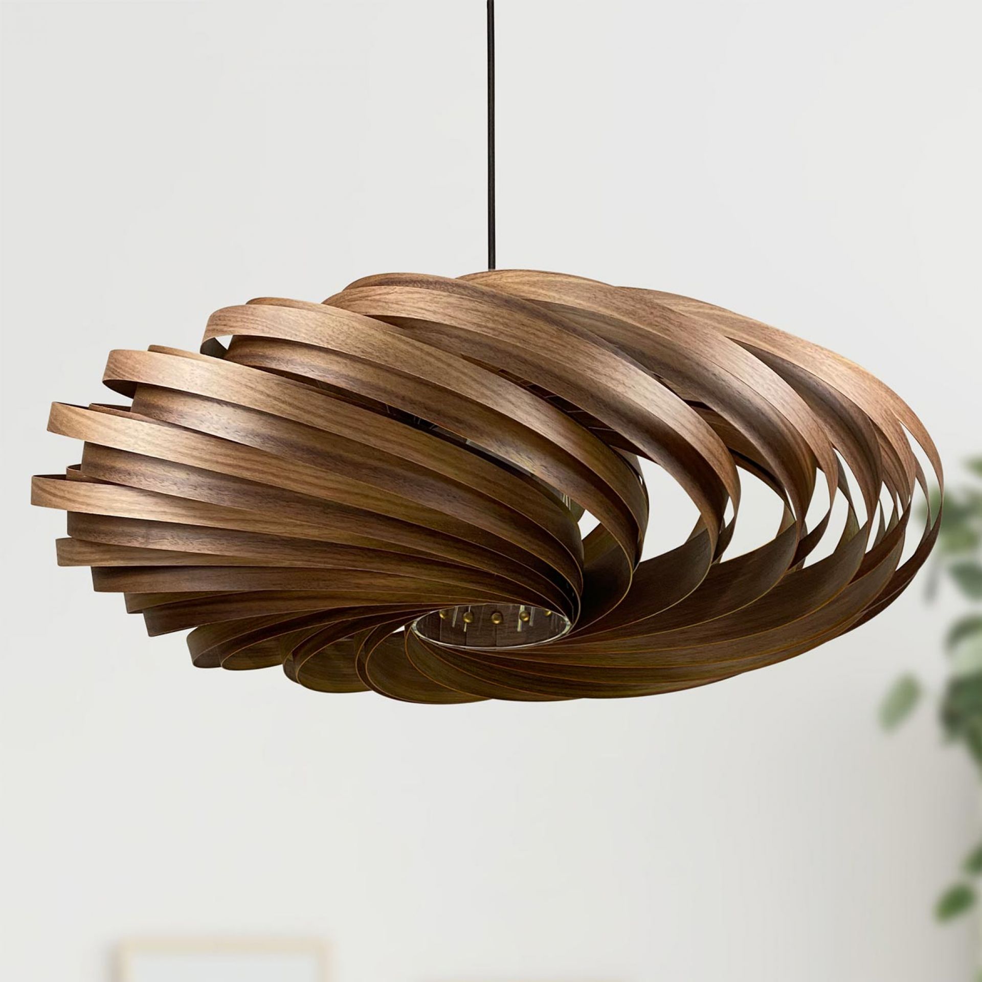 Veneria Pendant lamp Ø70 cm Walnut Gofurnit