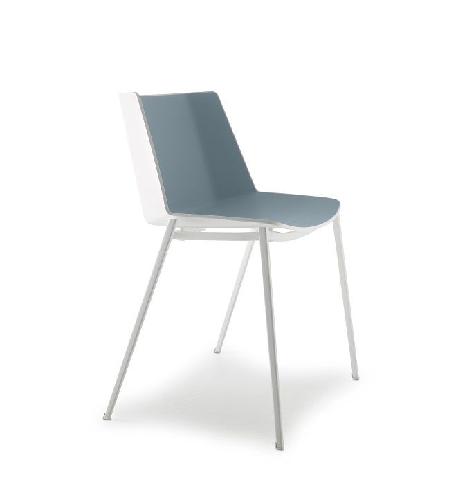 AÏKU Chair 4 Metal Legs White MDF Italia