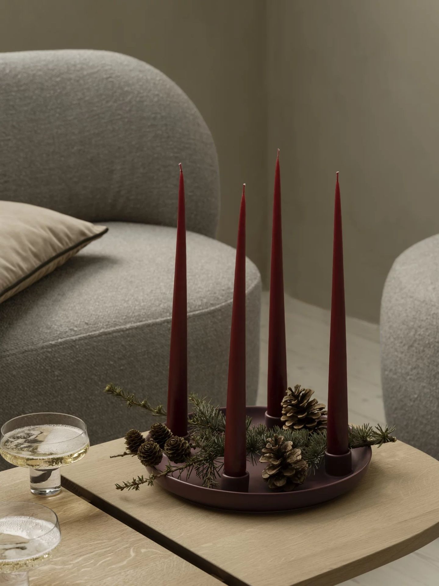 Kuon 2-seater sofa Blomus Boucla - Shitake 