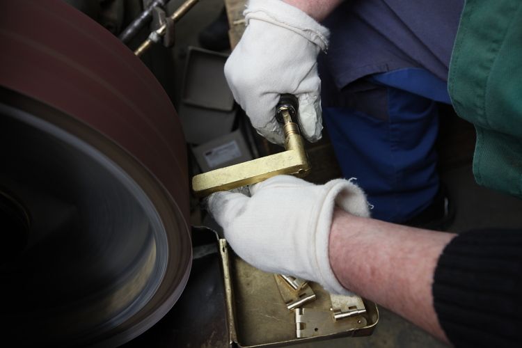 Art Déco 1930 Türdrücker Tecnolumen Matt nickel