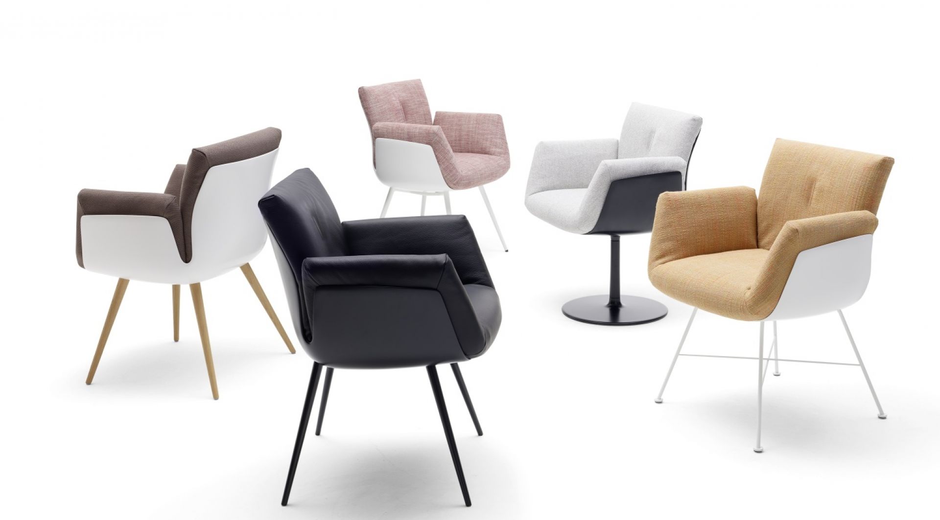 Alvo Armchair with Tubular metal frame Cor
