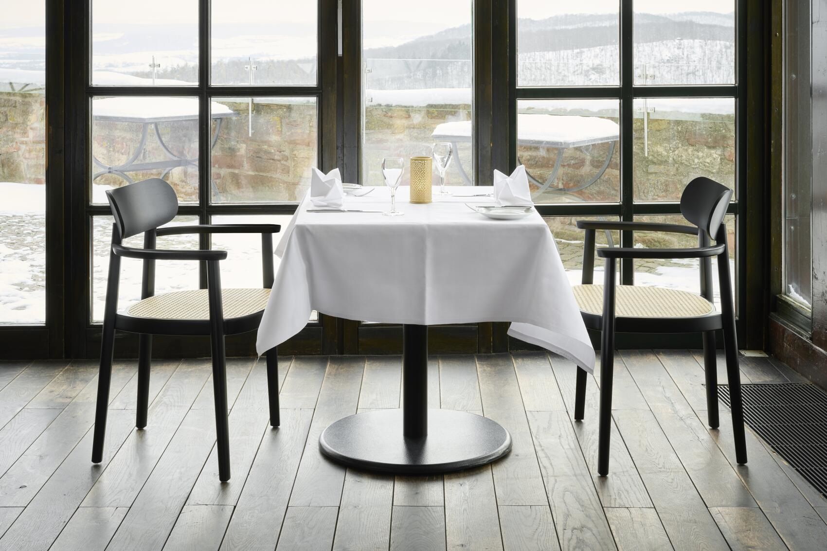118 FV Wooden chair with armrests Thonet
