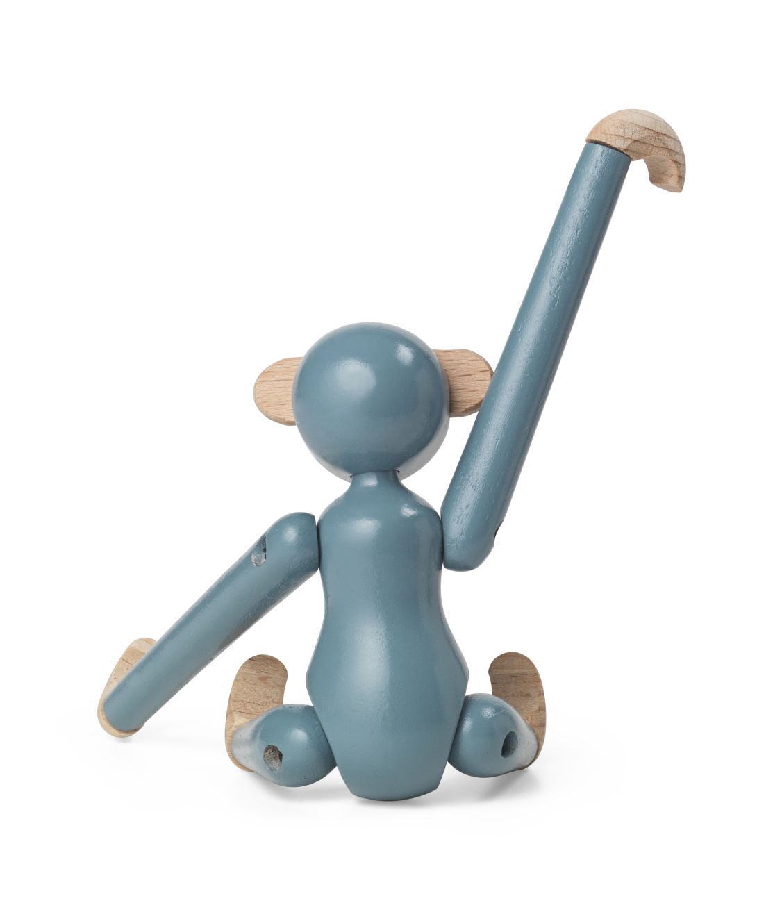 Monkey mini wooden figure Colored Kay Bojesen Vintage blue