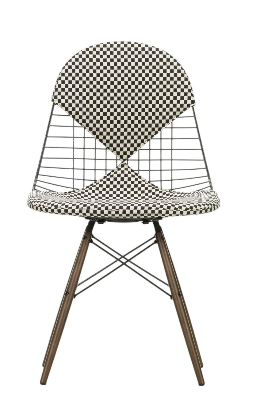 DKW-2 Wire Chair Chair with Seat and Back Upholstery Vitra