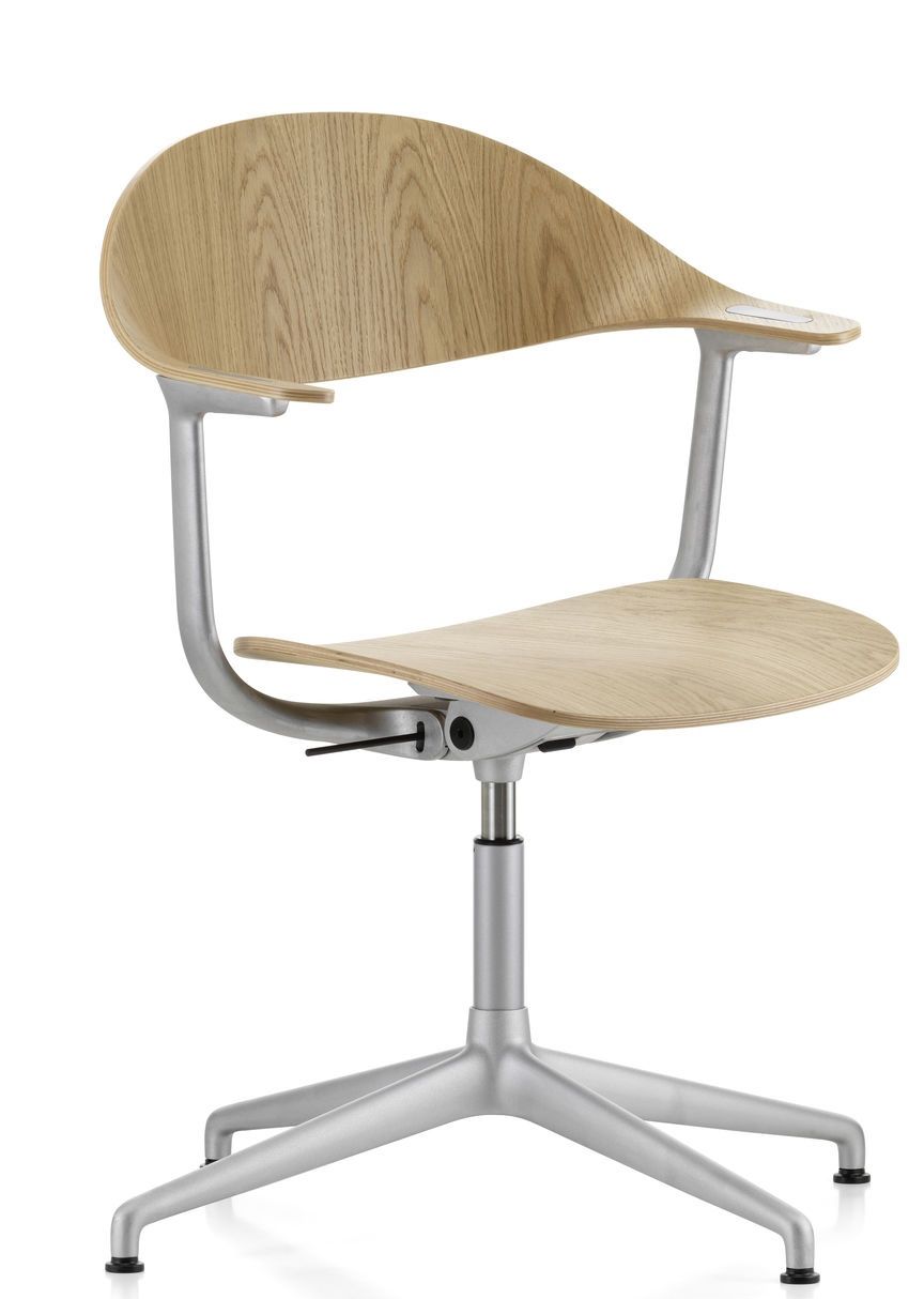 Mynt back and seat Plywood office swivel chair Vitra