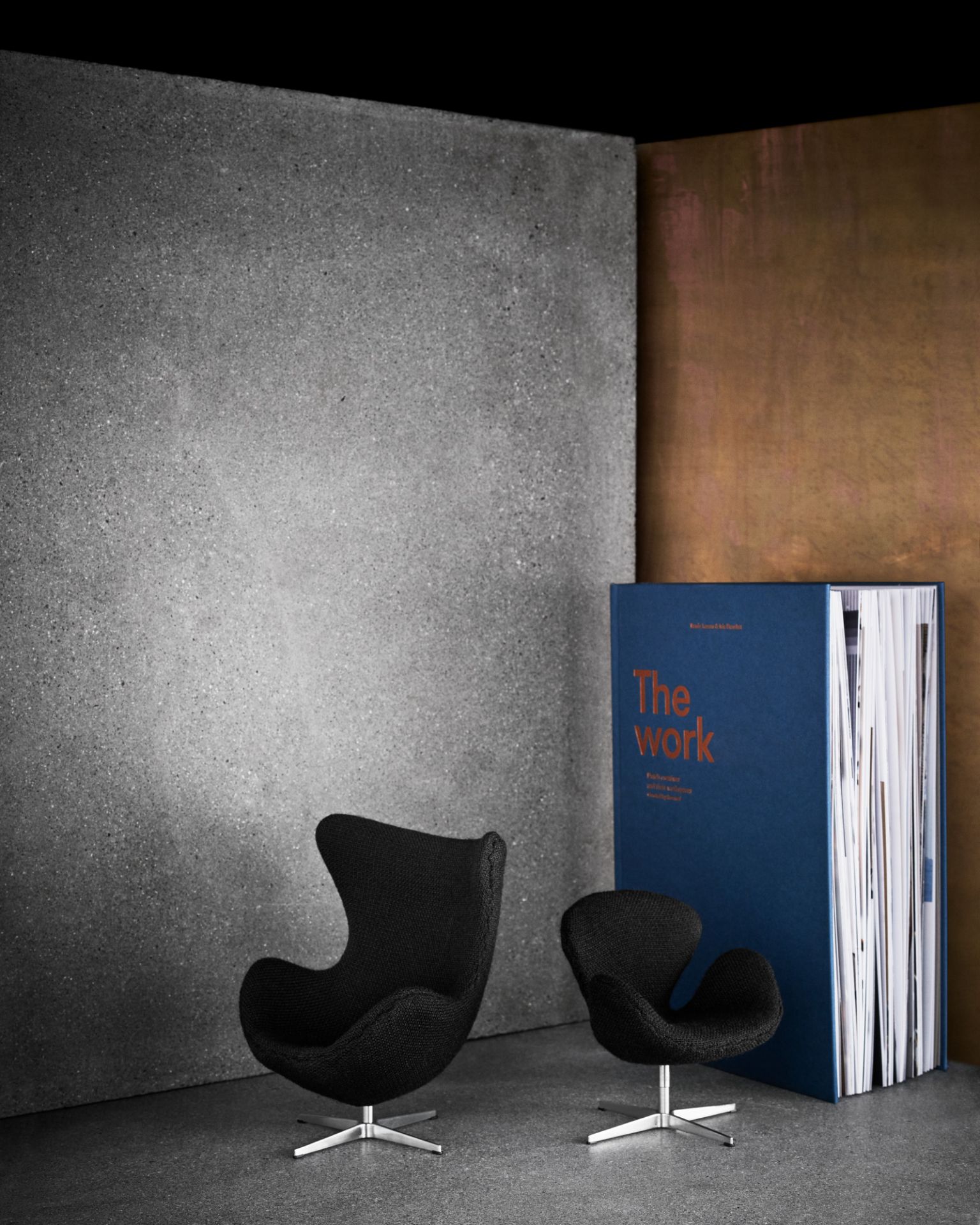 Egg chair miniature RED Fritz Hansen SINGLE PIECE