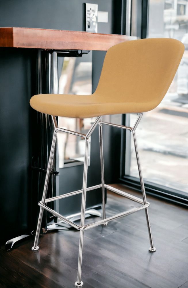 Bertoia Bar Stool core leather Knoll International