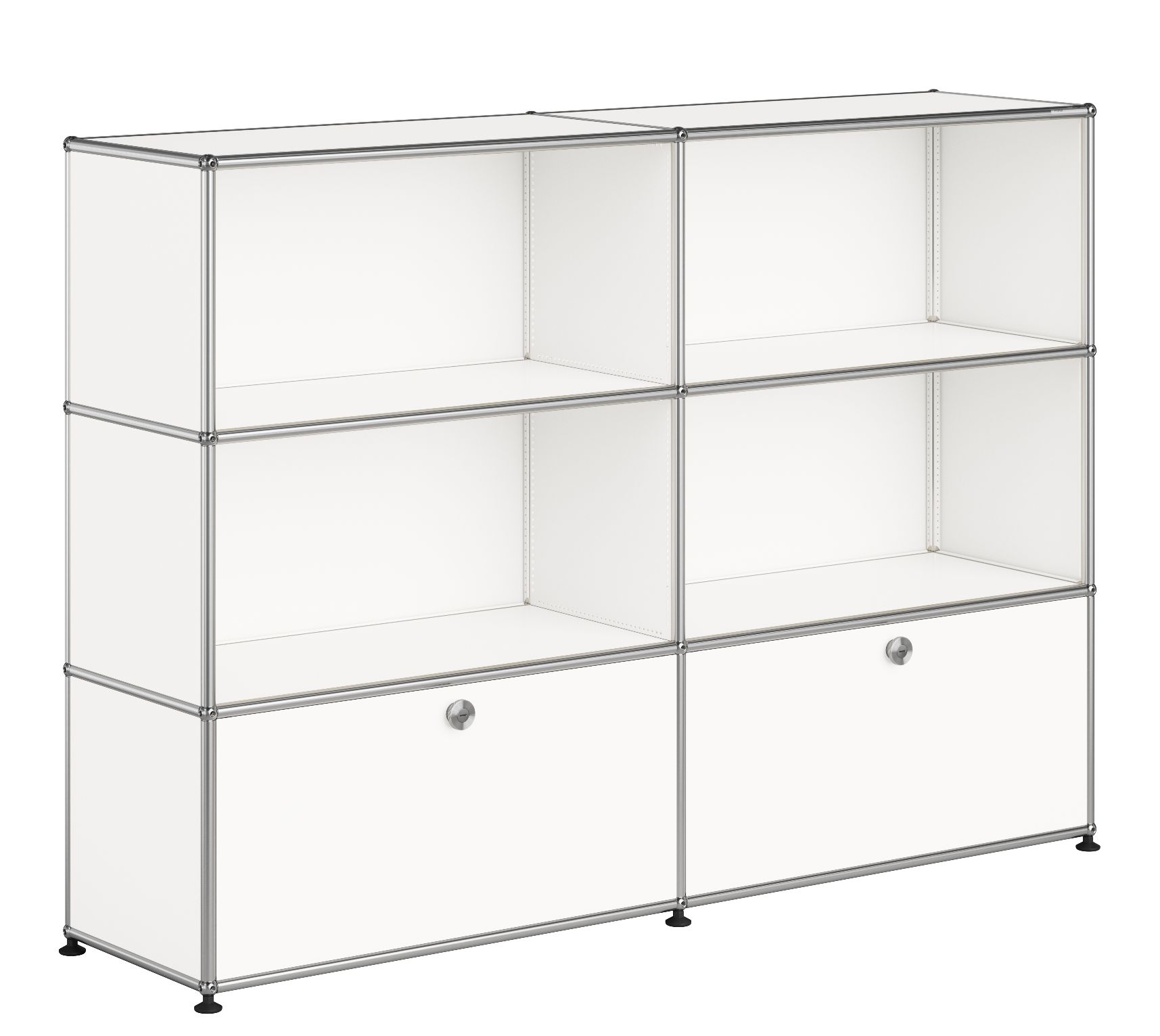 USM Haller Sideboard M 65 4 Open / 2 Flaps Pure White