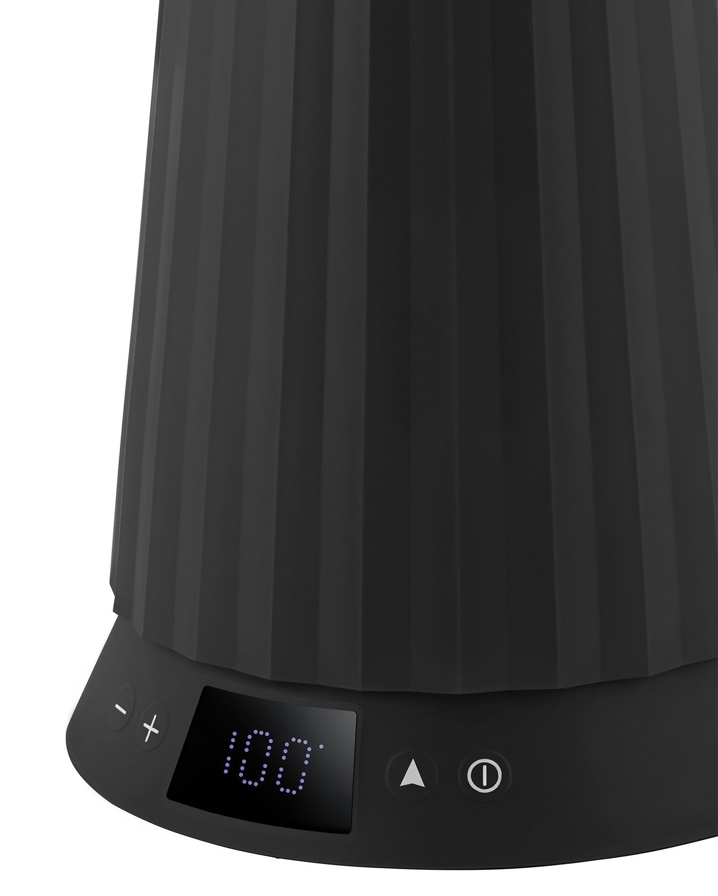 MDL21 Plissé kettle with temperature control Alessi Black