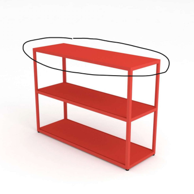 Lid for New Order Shelf RED Hay SINGLE PIECES