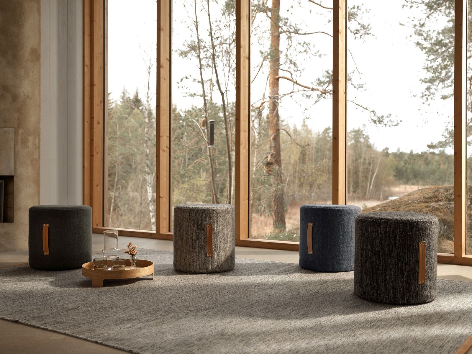 Björk Hocker hoch Design House Stockholm-Dunkelgrau