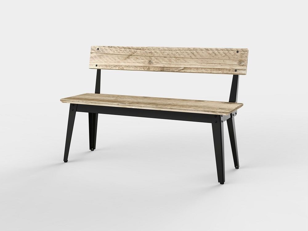 6Grad Outdoor bench with Backrest 125 cm Jan Cray