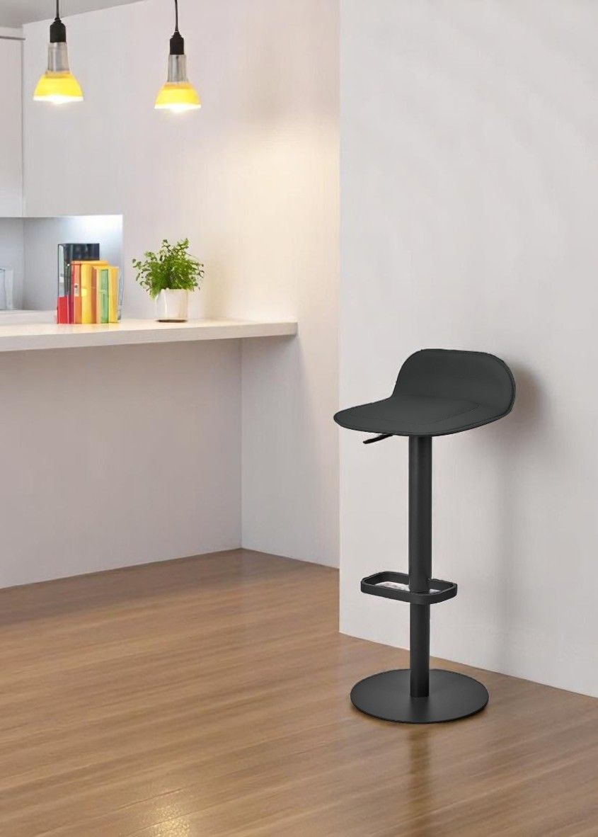 Dave Bar Stool Artificial Leather white - static Moree