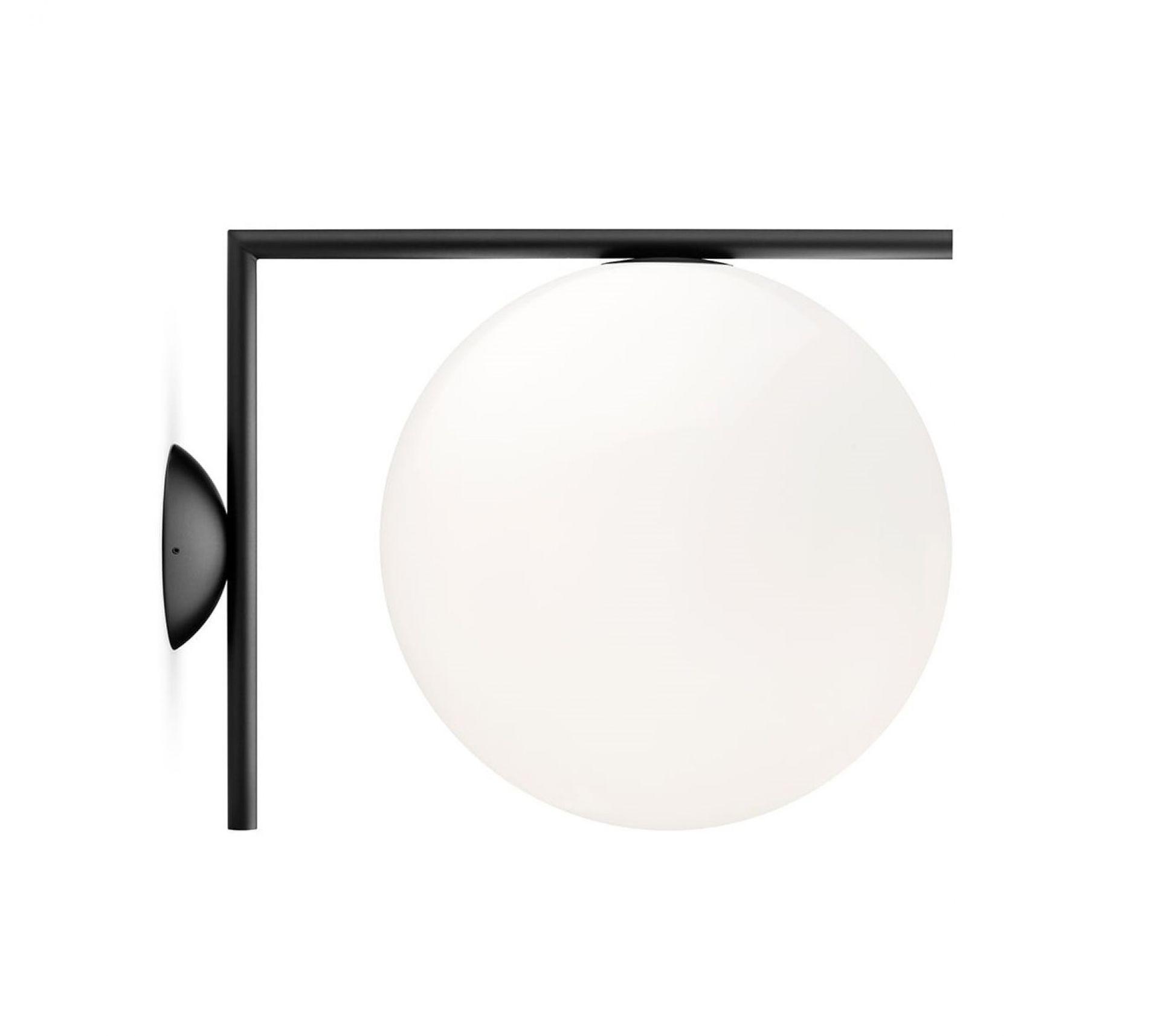 IC C/W2 Wall lamp / ceiling lamp Flos black