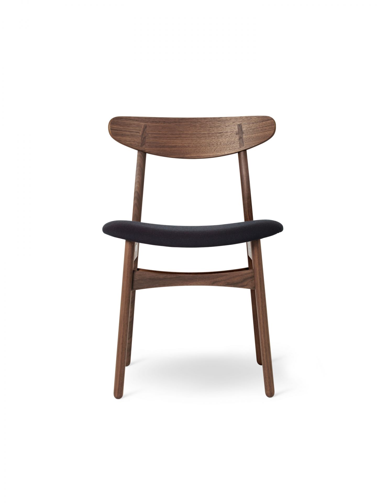 CH30P Chair upholstered Carl Hansen &amp; Søn Frame walnut Seat fabric fiord 981