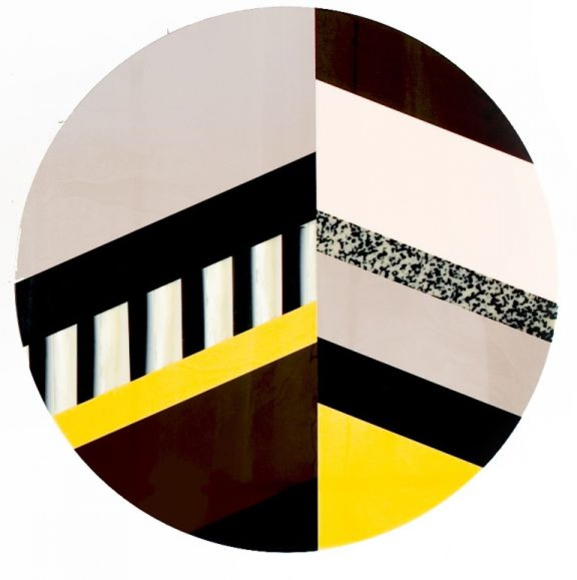 Fishbone table round yellow Moroso
