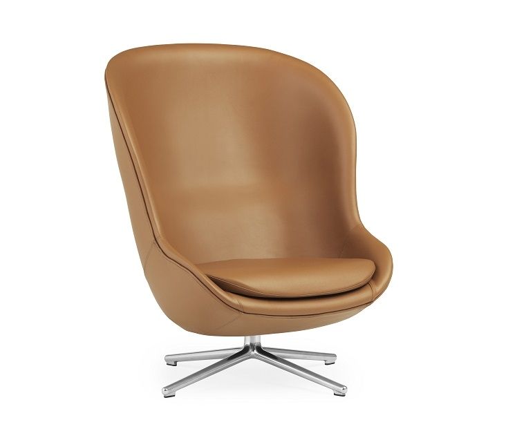 Hyg Lounge Chair High Swivel Armchair Normann Copenhagen