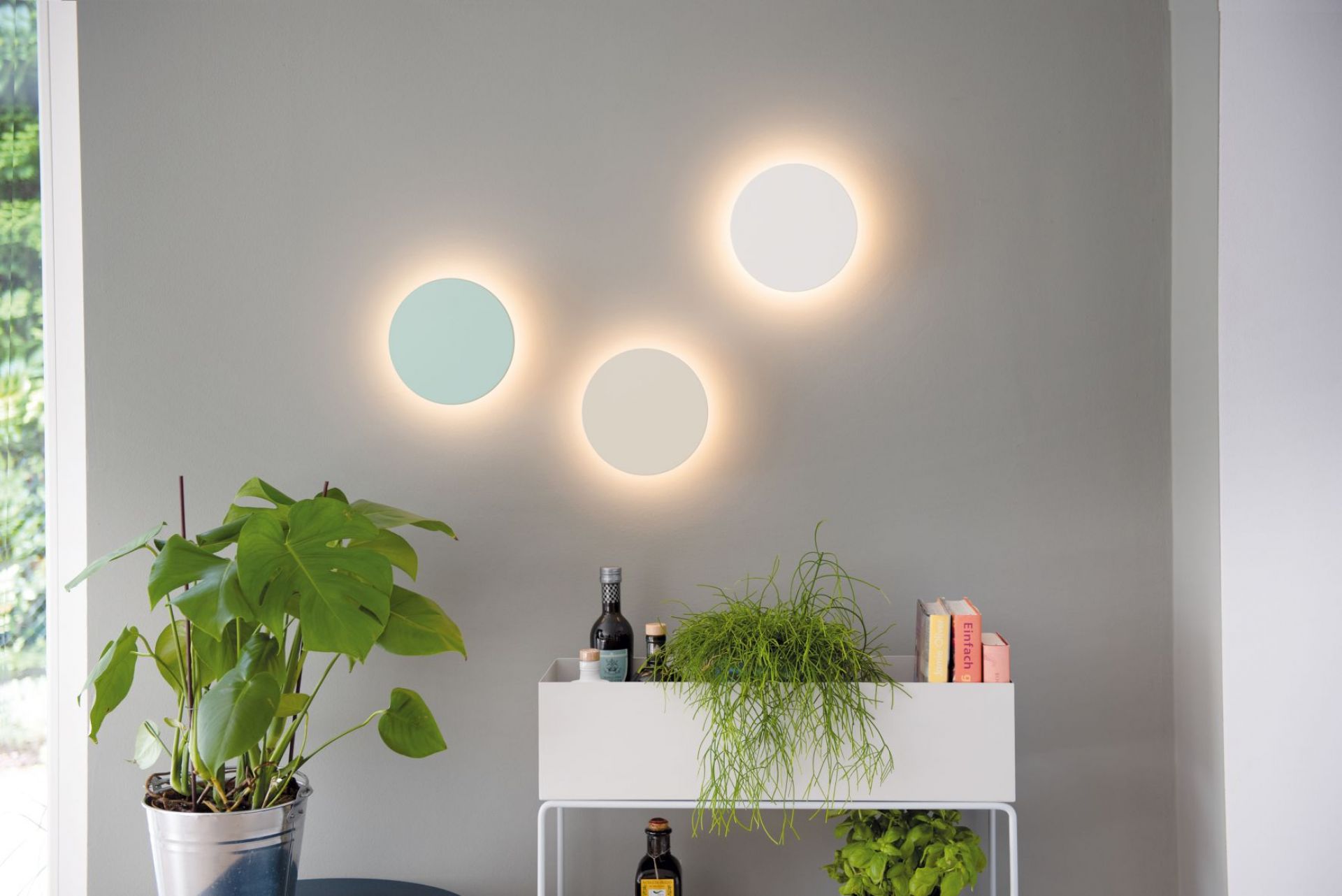 Dot Mint wall lamp white Battery lamp Remember SINGLE PIECES