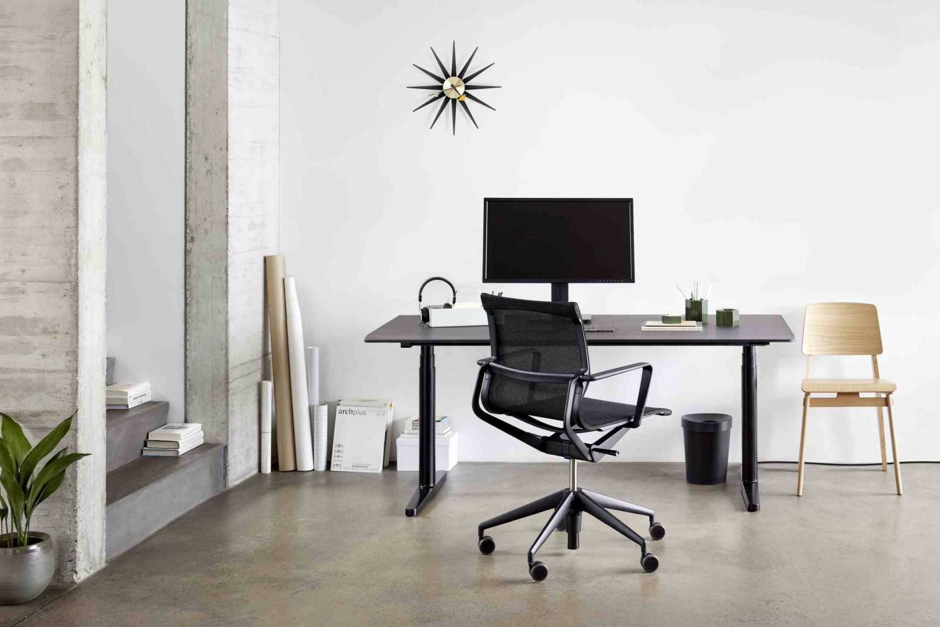 Tyde 2 Sitting and Standing table 160 cm Vitra