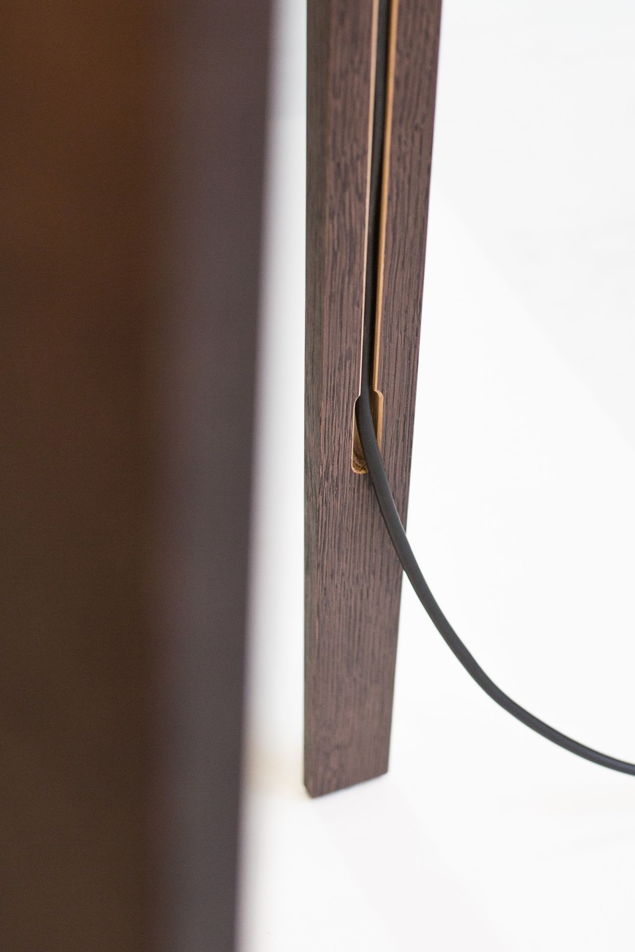 Luca floor lamp natural oak / white Maigrau