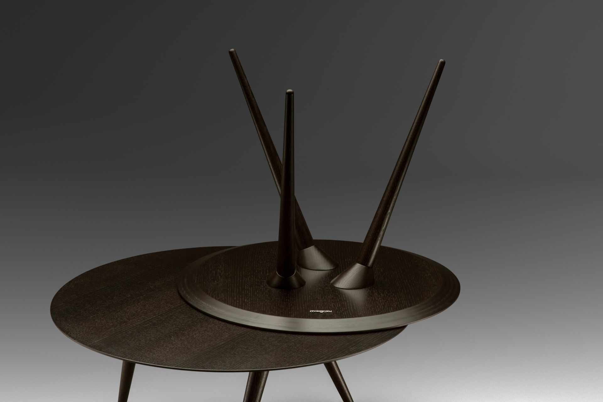 Turn low side table natural oak Maigrau