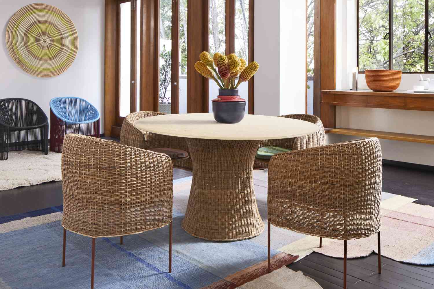  Caribe Natural Dining Table Outdoor ames