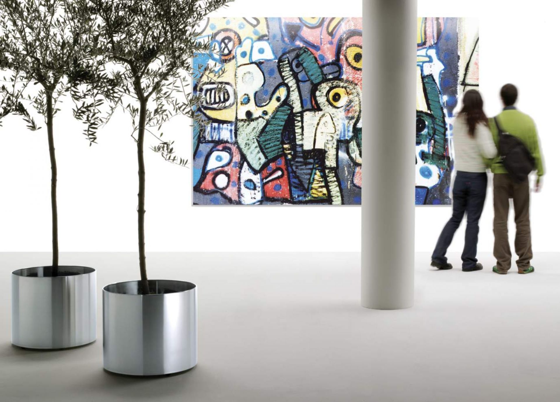 Nox Flora Flowerpot on castors Rexite