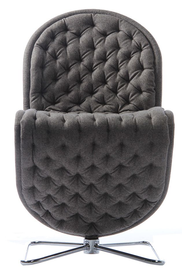 System 1-2-3 Dining Chair Deluxe Frame Butterfly Chair Verpan 