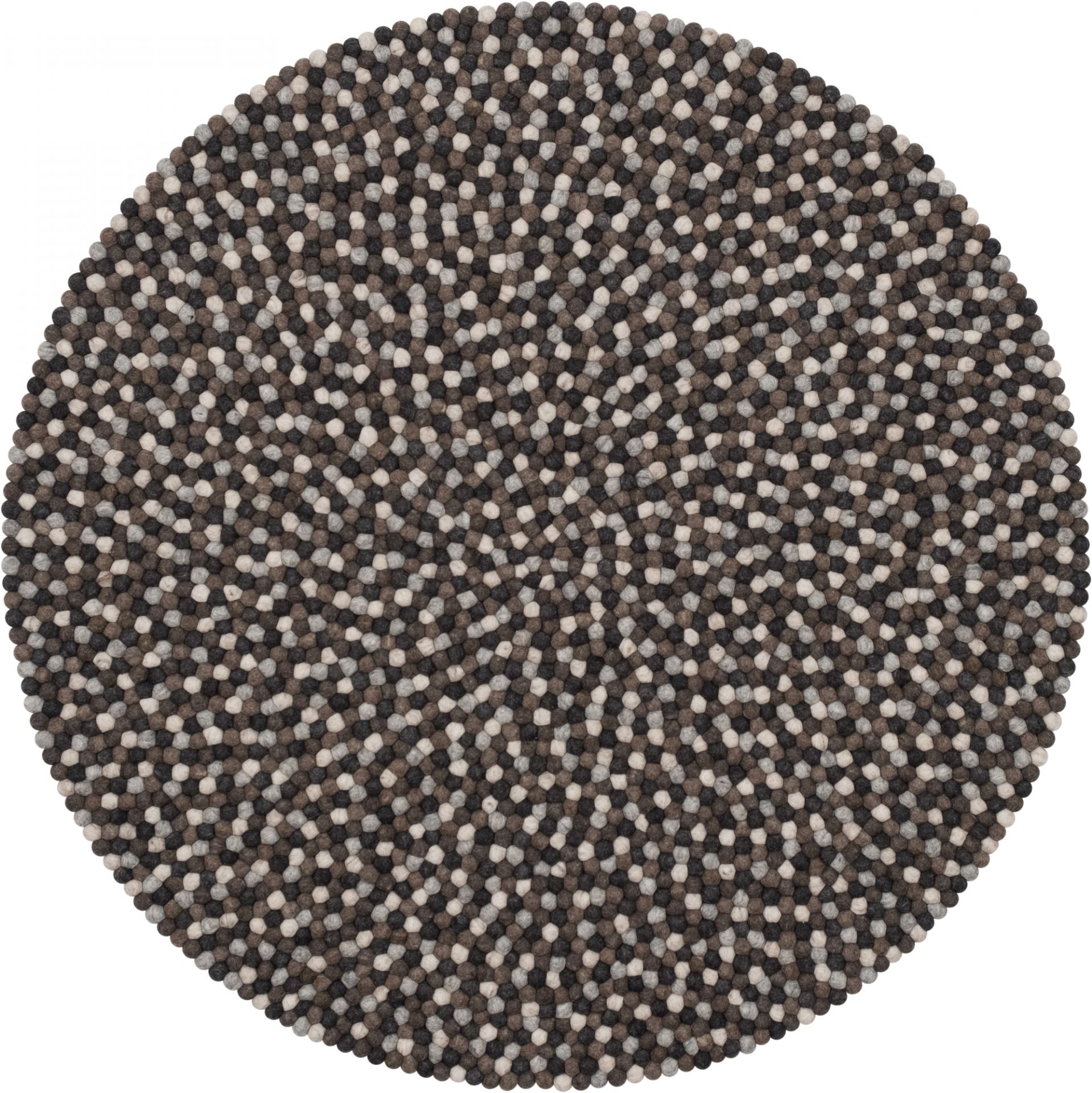 Felt ball Carpet round 160 cm myfelt Nela