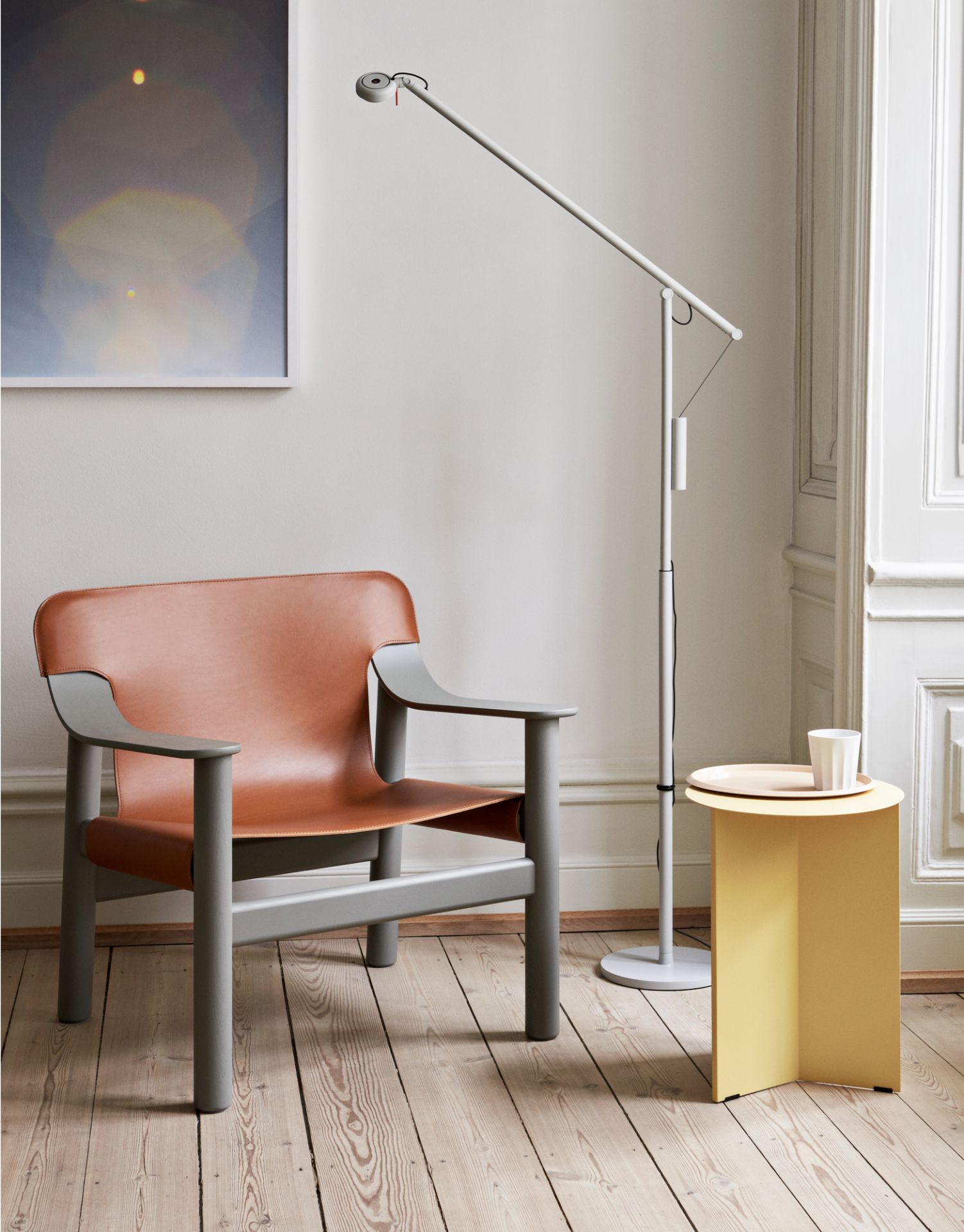 Fifty-fifty Floor Lamp Hay