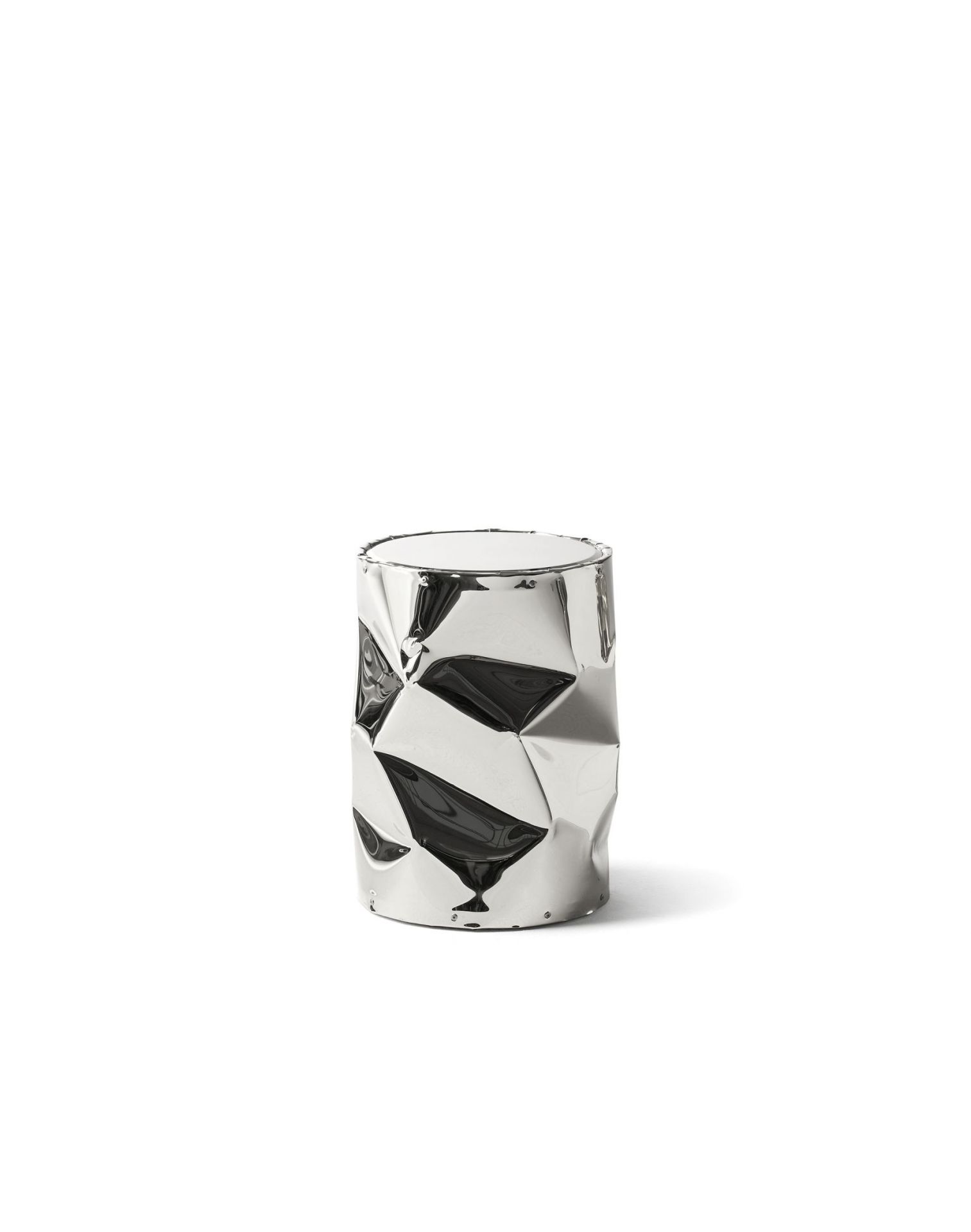 TAB.U Side Table / Stool Chrome Opinion Ciatti