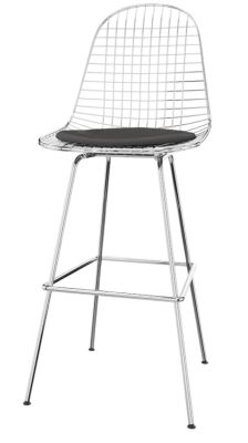 Eames Wire Bar Stool Medium with seat cushion Vitra 