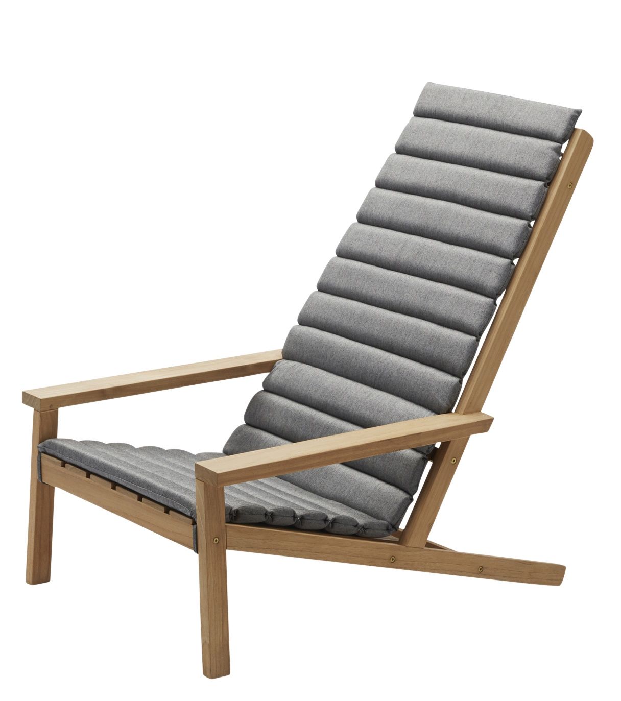 Between Lines seat cushion for outdoor deckchair Skagerak by Fritz Hansen Ash