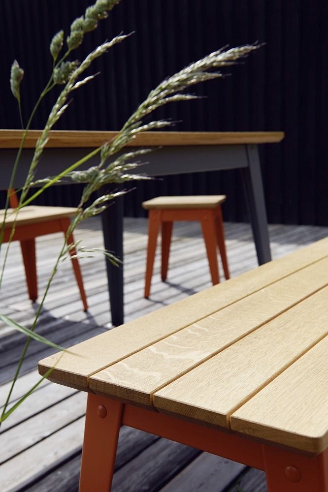 6Grad Outdoor Stool Jan Cray Sulfur Yellow Lumber raw