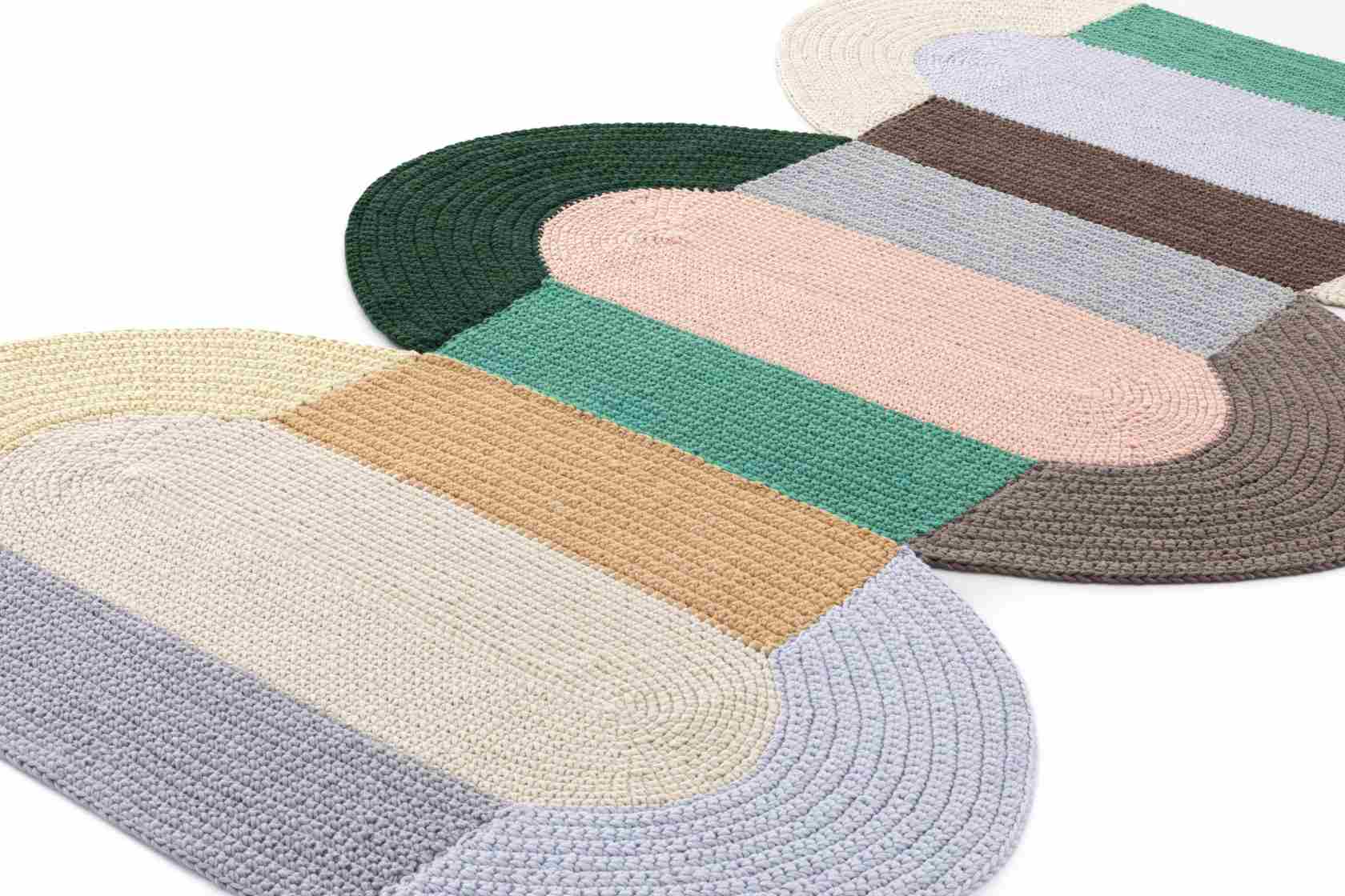 The Crochet Collection Embroidery Mix Rug 180x300 cm Gan