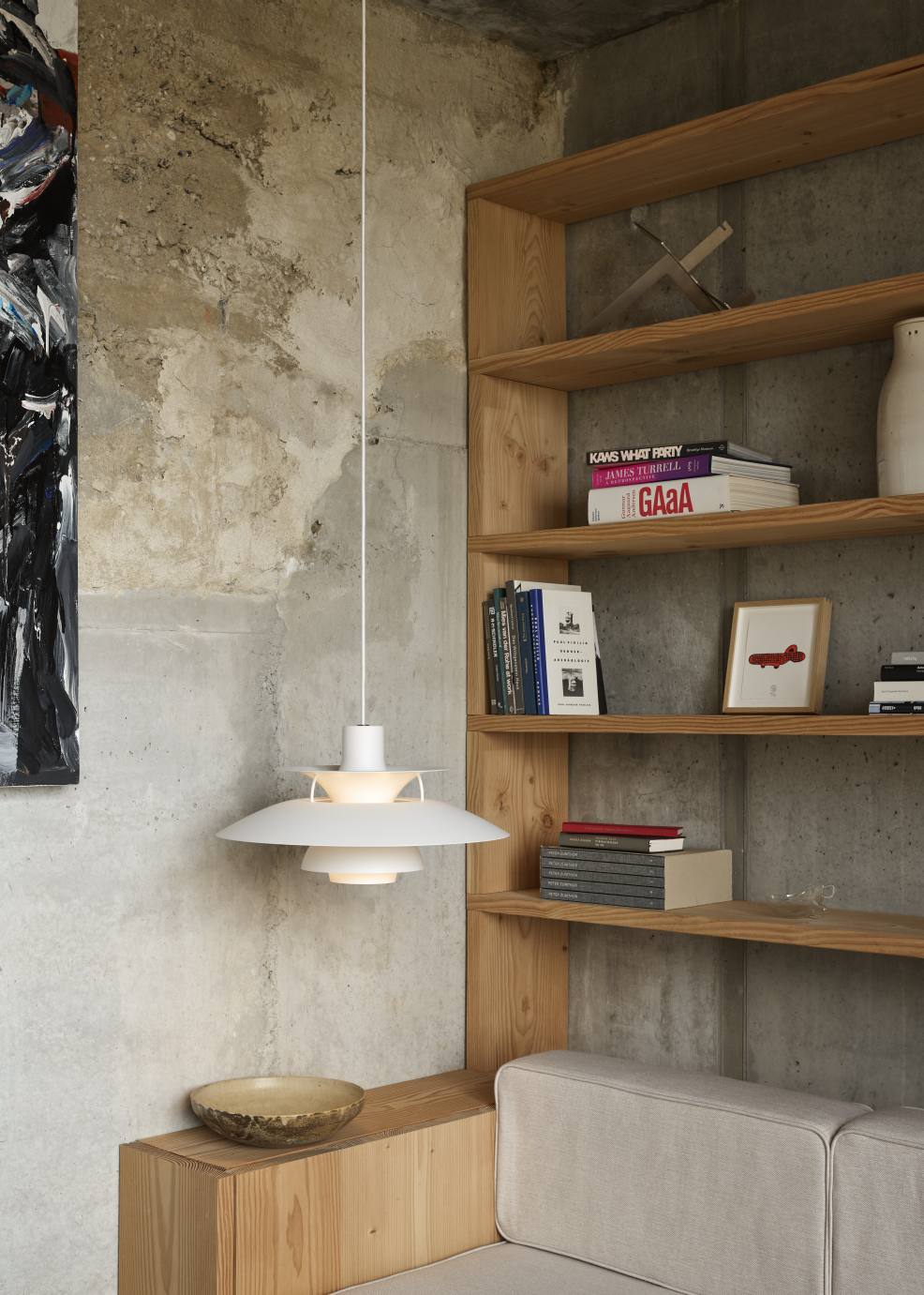 PH 5 Monochrome Pendant light Louis Poulsen Pale Blush
